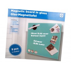 Magnetisch memobord van glas  (groen)