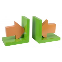 Boekensteunen  (groen/oranje)