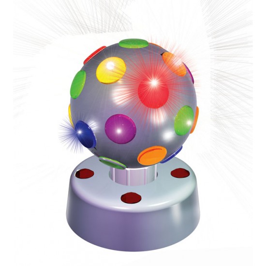 Partyfunlights Disco lamp 10cm (zilver)